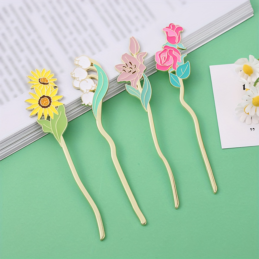 20/40PCS Transparent Dried Flower Bookmarks, Dried Flower Bookmark Craft,  Clear Drift Bottle Bookmark, Flower Page Clips Bookmarks, Handmade DIY
