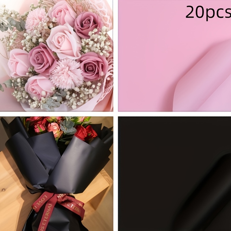 10pcs Raw Textured Bouquet of Flowers Wrapping Paper
