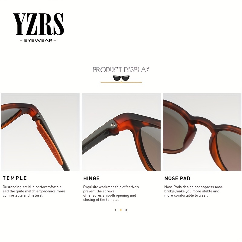 Polarized Round Frame Sunglasses UV Protection