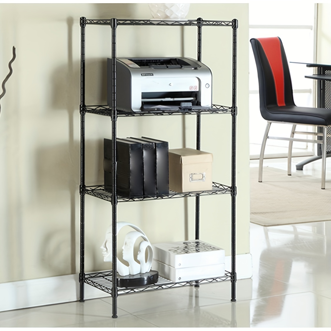 4 layer Adjustable Metal Storage Rack Durable Kitchen - Temu