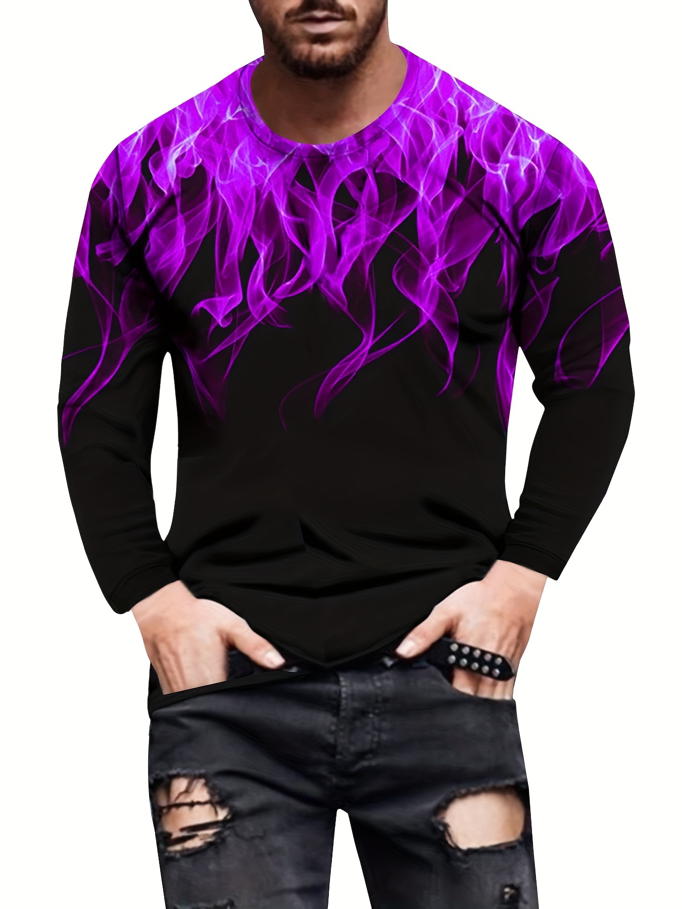 Purple graphic hot sale tee mens