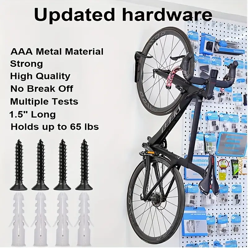 1pc/2pcs Bike Storage Hook Rack, Garage Wall Mount Bike Hanger, Storage  System Vertical Bike Hook For Indoor Shed - Easily Hang/Detach - Heavy Duty  Ho