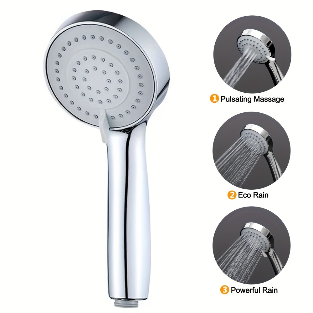 Proox Pommeau de douche double avec valve intégrée, haute pression 6  réglages pour couple dans la salle de bain à l'italienne ou simple sur la  baignoire de salle de bain – Chrome 