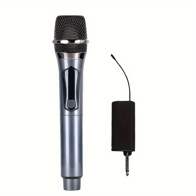 Sistema De 2 Microfonos Inalambricos Para Fiesta Reunion Karaoke Iglesia DJ  Casa