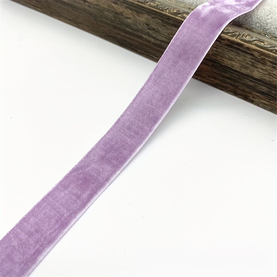 Purple French Ribbon Velvet Trim 16mm
