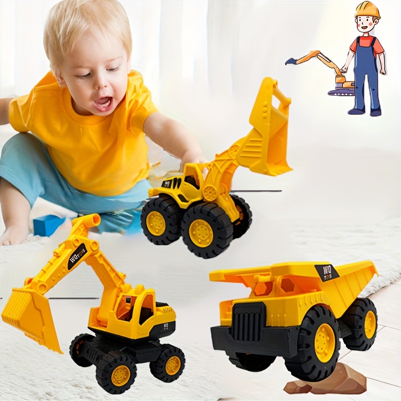 Camión de juguete para niños pequeños con tapete de juego y bolsa de  almacenamiento, juguetes para niños y niñas de 1, 2, 3, 4 años, cumpleaños,  6