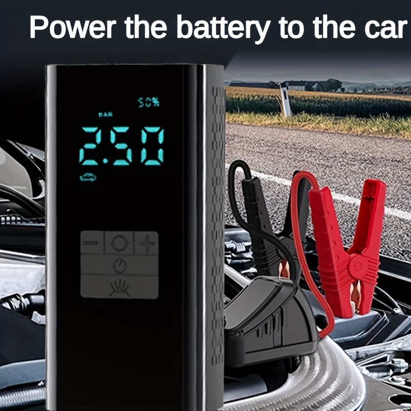 1pc Tragbare Autobatterie Starthilfe, 2000mah 600a Auto Notstart