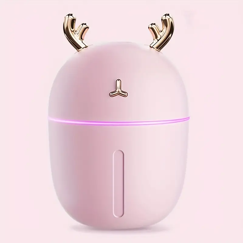 1pc cute pet usb air humidifier cute aroma diffuser with night light cold mist for bedroom home car plants purifier humifier room freshener moisturizing instrument for home use classroom school office travel  beach vacation  details 7