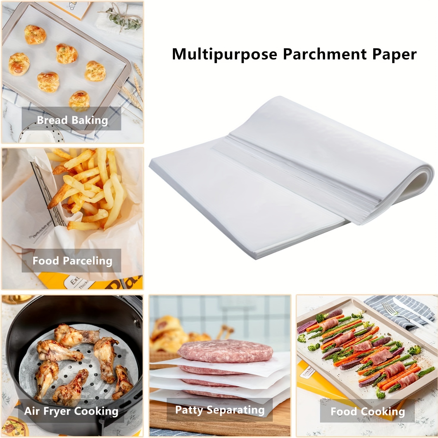 Parchment Paper Baking Sheets Non stick Precut Baking - Temu