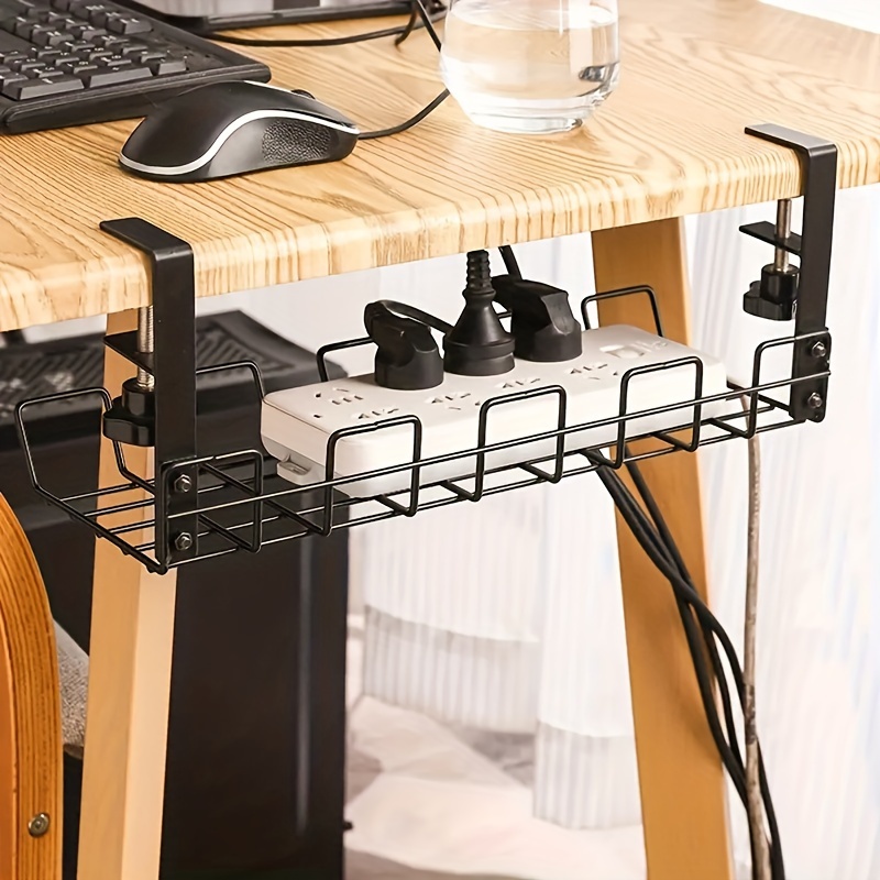Red de gestión de cables para debajo del escritorio, 36 piezas para  organizar cables debajo de la mesa, organizador de malla flexible, kit de  gestión
