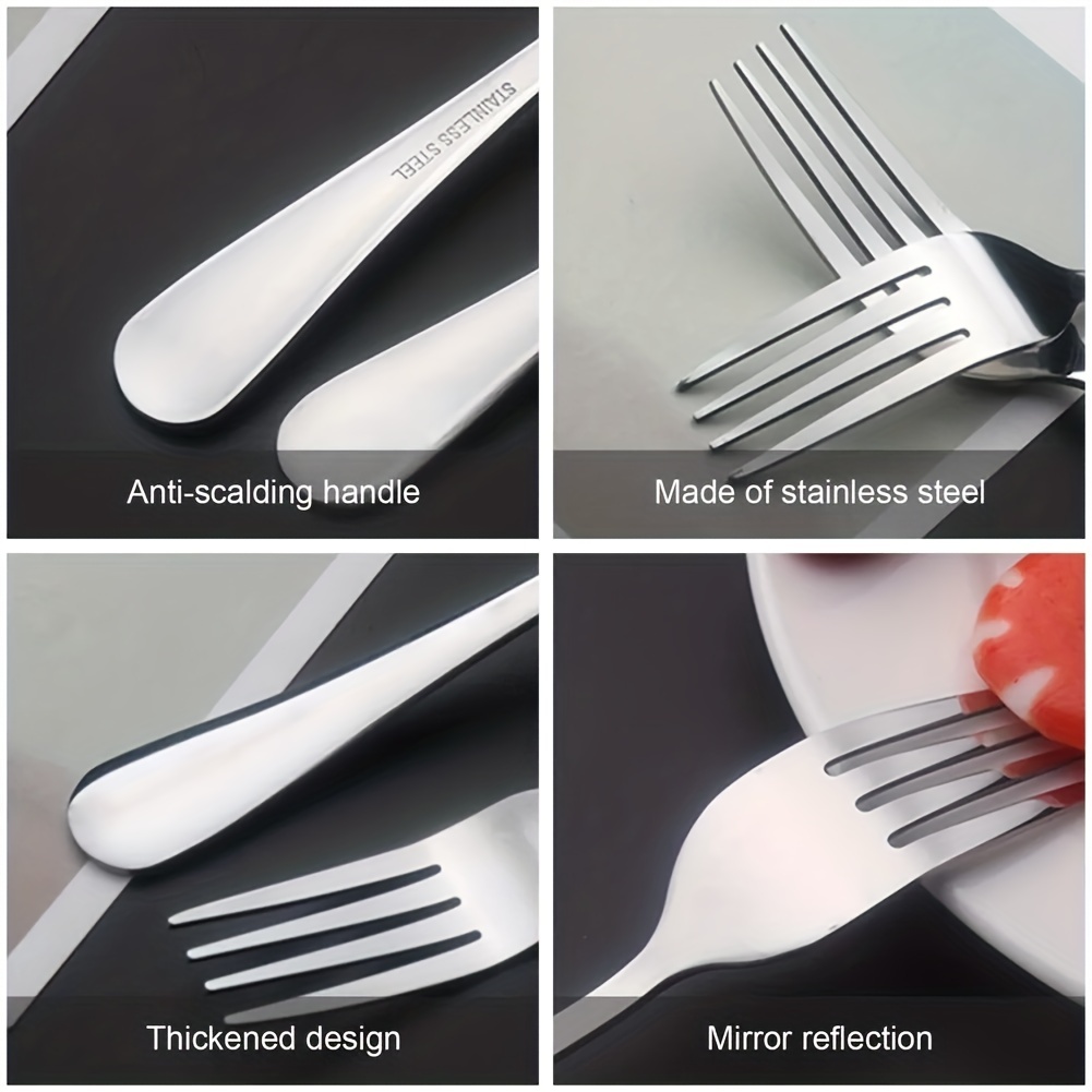 Asking Fourchettes à dîner 12 pièces, fourchette de table en acier  inoxydable, finition polie : : Cuisine et Maison