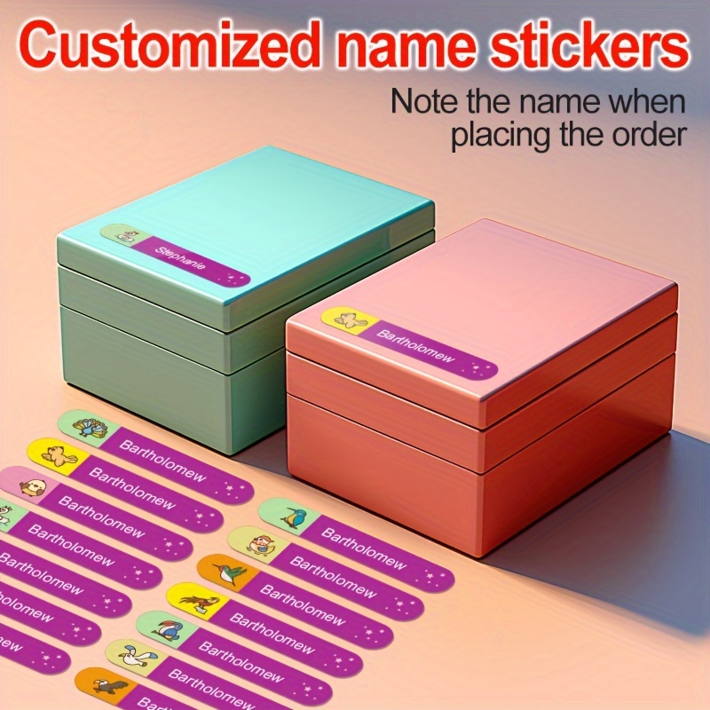 Custom-name Stickers Waterproof Stickers Perfect School Supplies