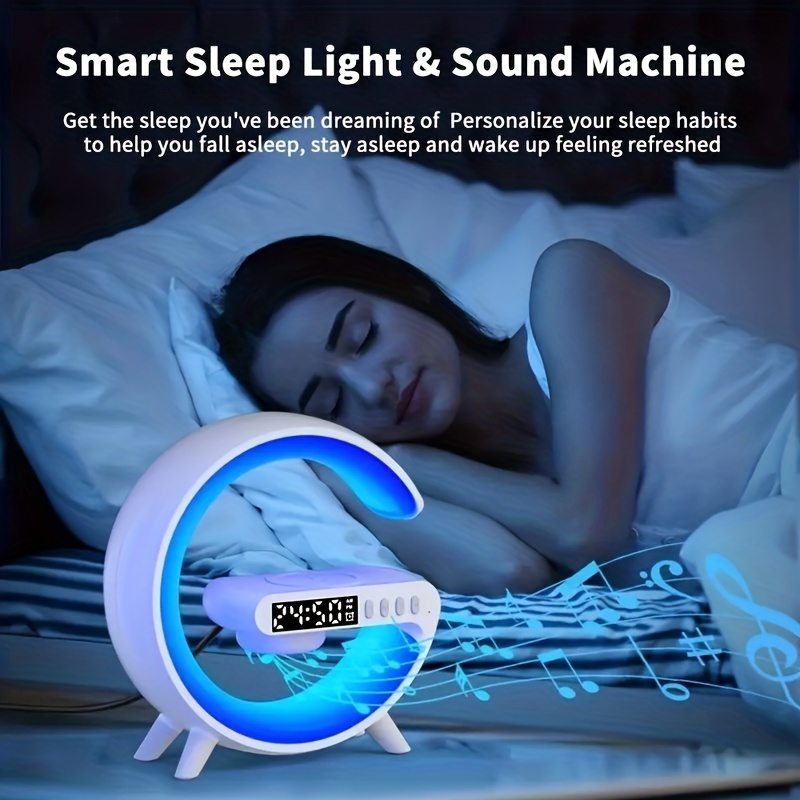 Rhythm Rgb Light Bar Smart Light Sunrise Alarm Clock Wake - Temu