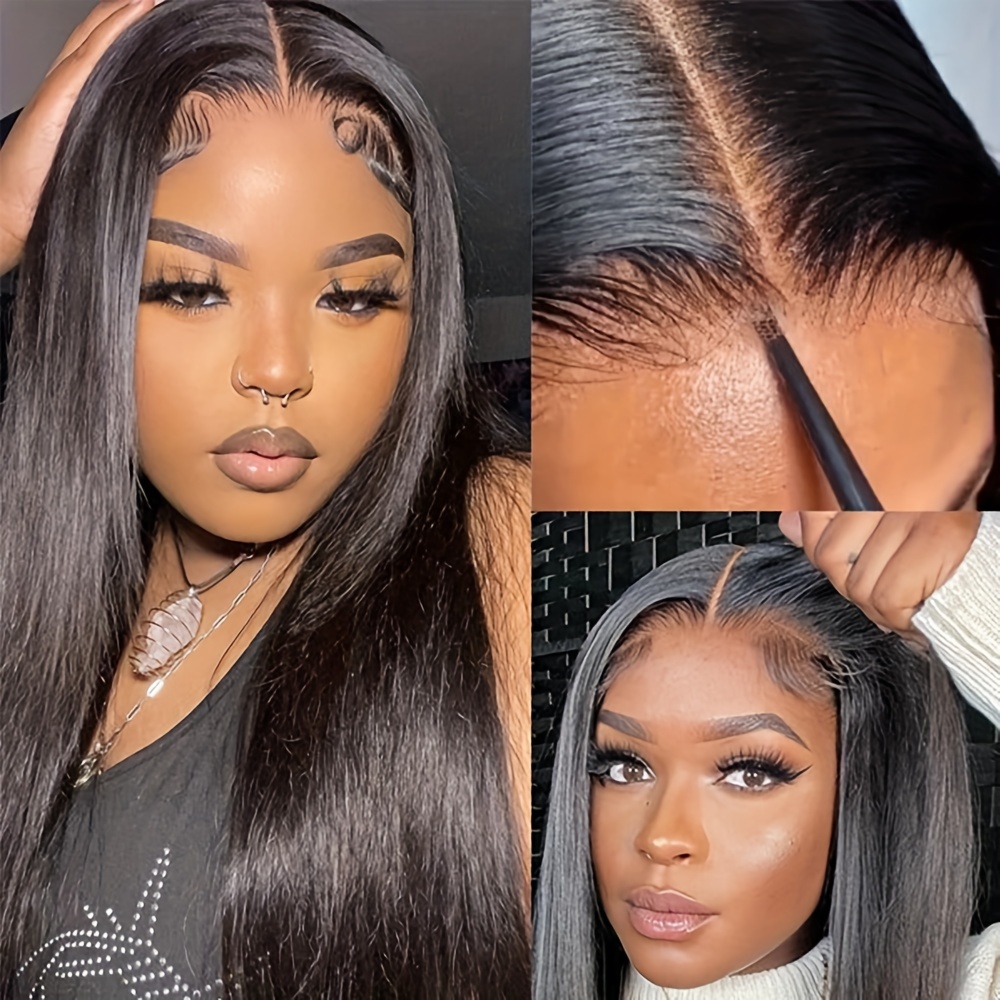 HD Lace Front Wigs Human Hair Pre Plucked 4x4 Straight Lace