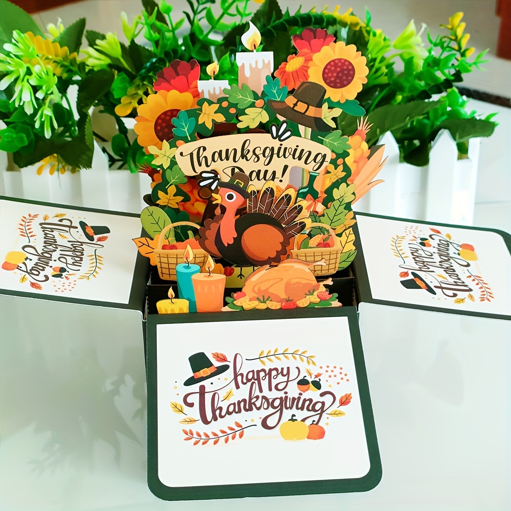 3d Greeting Pop Up Thanksgiving Card, 3d Pop-up Box Card, 3d Handmade Fall  Card, Holiday Card For Family, Fall Personalised Cards For Him Her,  Grandma, Mother, Happy Thanksgiving - Temu Germany