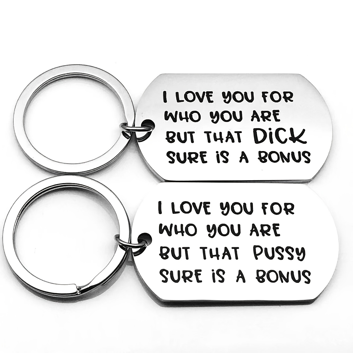 Male Genitalia Keychain for Lovers Metal Sexy Dick Penis Keyring Car  Accessories