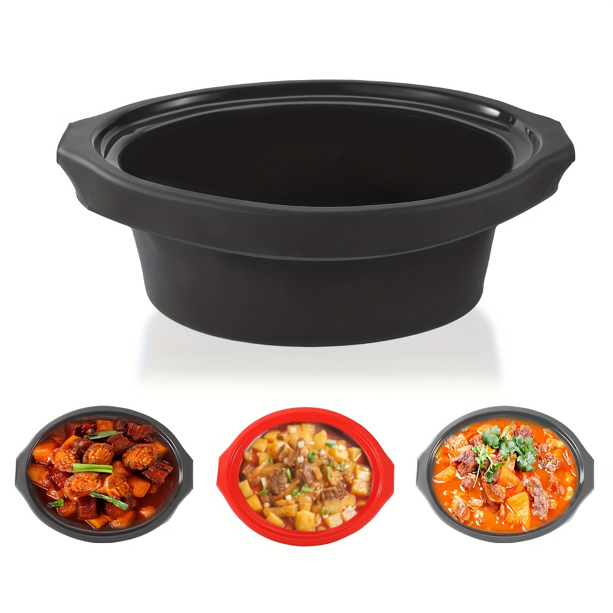 8qt Oval Slow Cooker Liner,, Reusable Silicone Divider Insert, Dishwasher  Safe And Bpa-free, Kitchen Gadgets, Kitchen Accessories - Temu Philippines