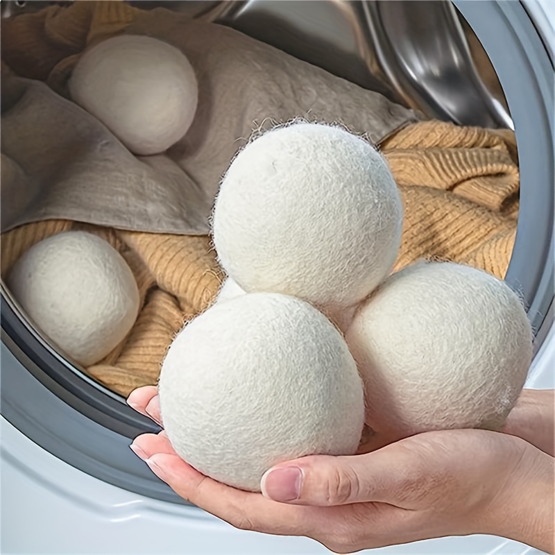 6 Pièces Boule De Sèche linge Boule De Lessive Réutilisable - Temu France