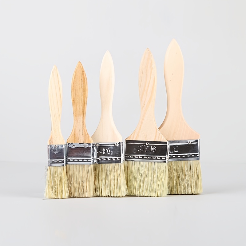 Paint Brushes With Treated Wooden Handles Professional Paint - Temu