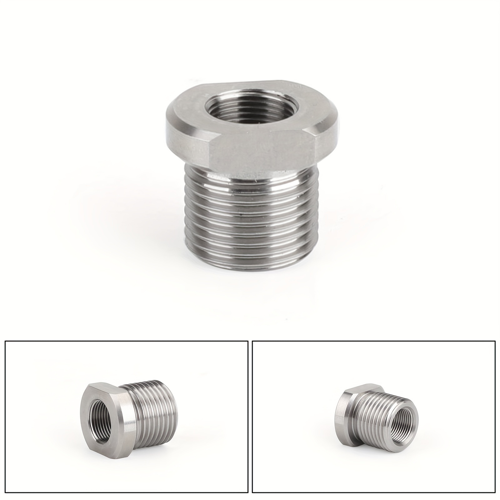 1/2 28 To 3/4 16 Threaded Oil Filter Adapter Stainless - Temu