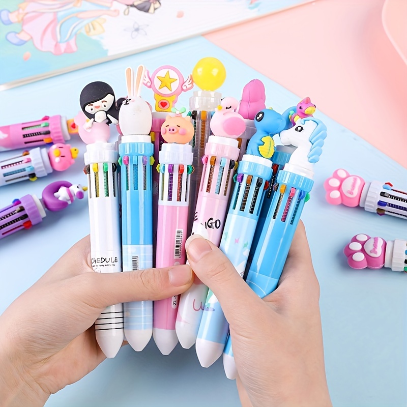 Wholesale Multicolored Unicorn Cartoon Cute Ballpoint Pens Perfect