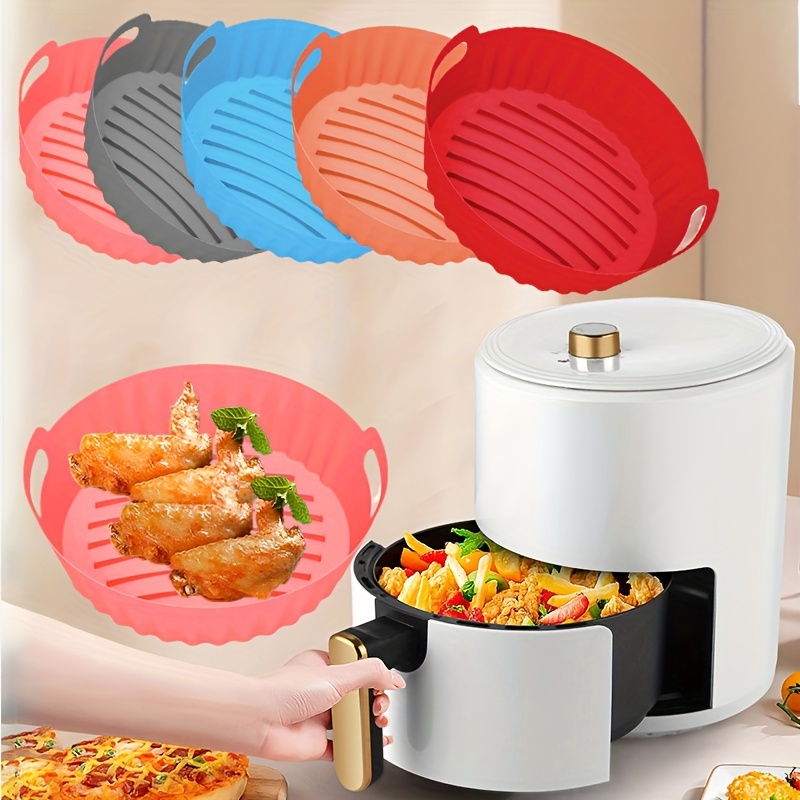High Temperature Resistant Silicone Air Fryer Baking Pan - Temu