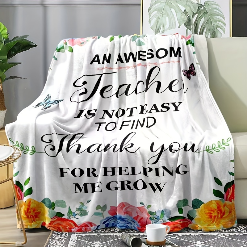 Teacher's Outdoor Flannel Blankets for Home Travel