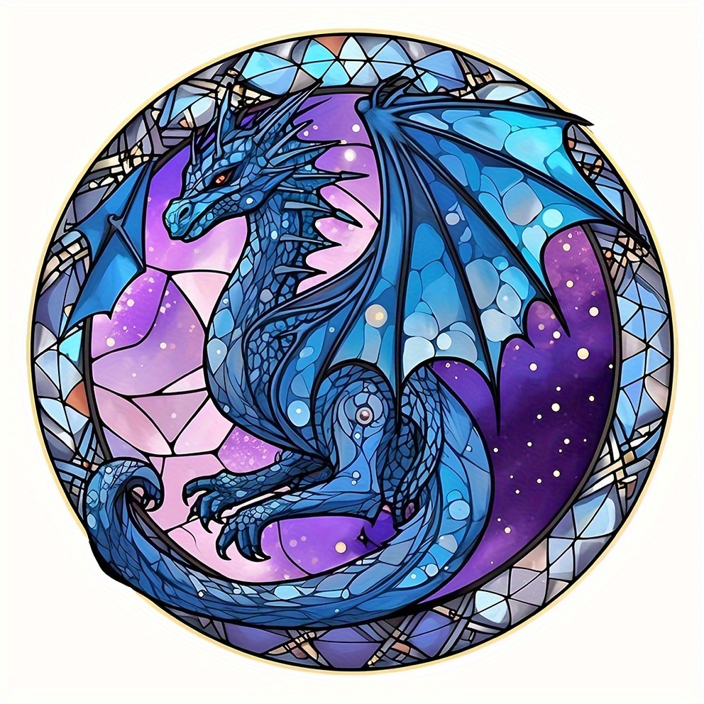 5d Diy Artificial Diamond Painting Dragon Diamond Painting - Temu