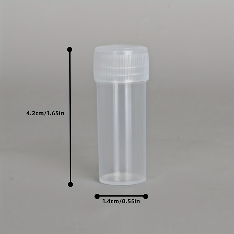 Empty Powder Jars Plastic Transparent Medicine Powder - Temu