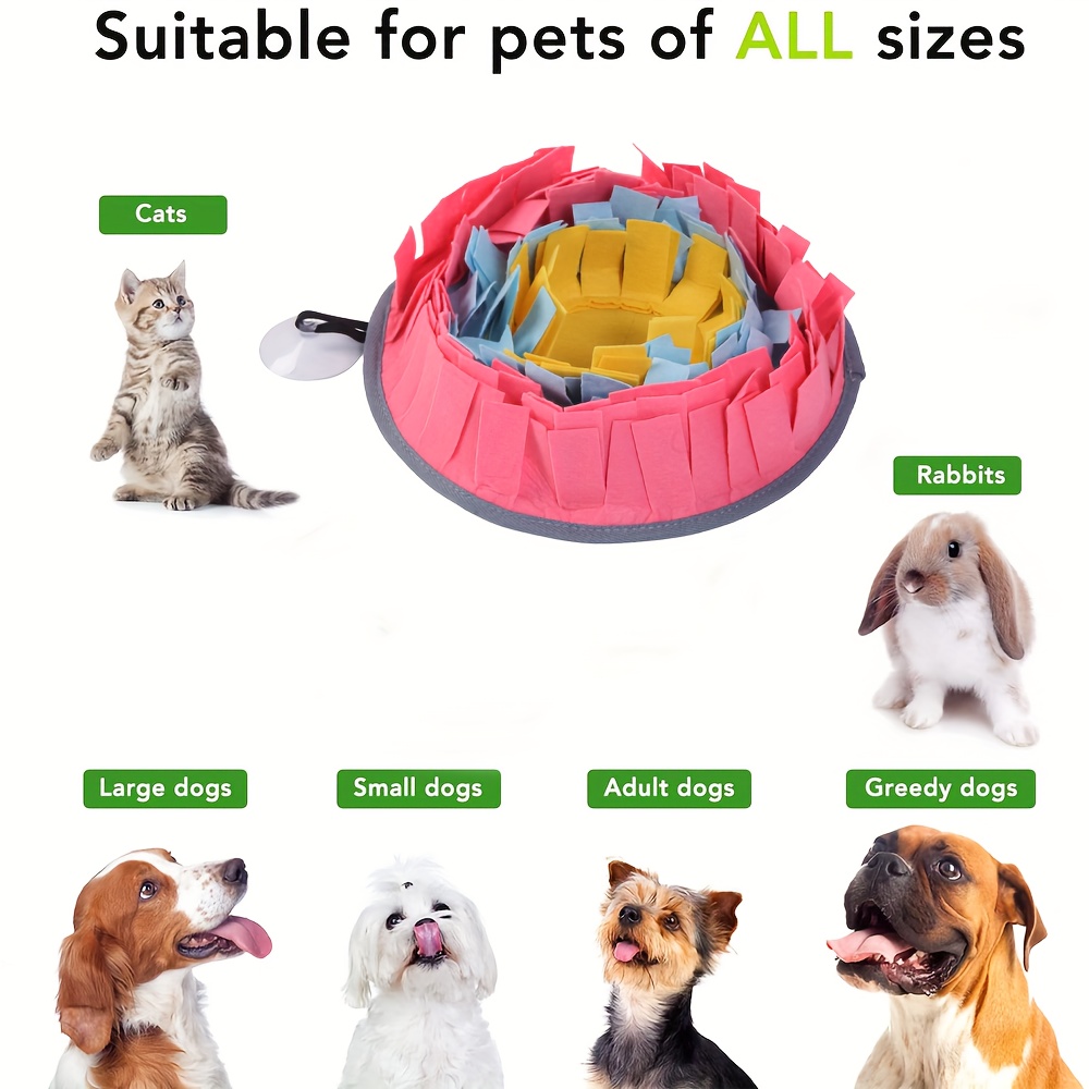 Pet Snuffle Mat Pad for Dogs Cat Boredom Interactive Feed Game Encourages  Skill 