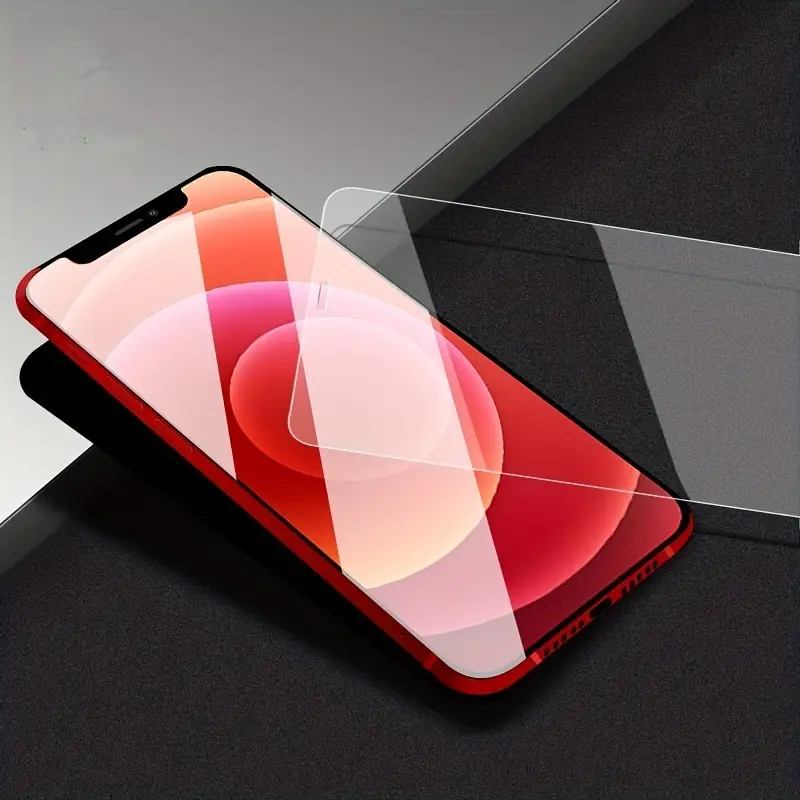 Film Verre Trempe Arriere Protecteur d'Ecran pour Apple iPhone 8 Rouge