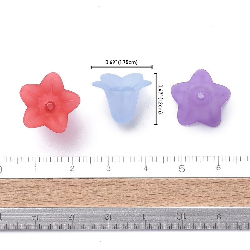 Wholesale Opaque Acrylic Flower Beads 