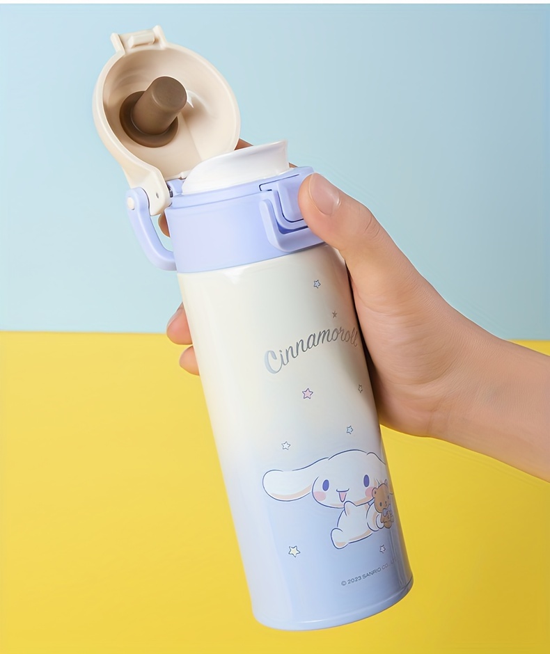 Cute CINNAMOROLL Water Cup for Kids - Summer Girl Cup, Portable Travel Cup,  Straw Cup, Anti-Fall Double Drinking Cup for School & Travel!
