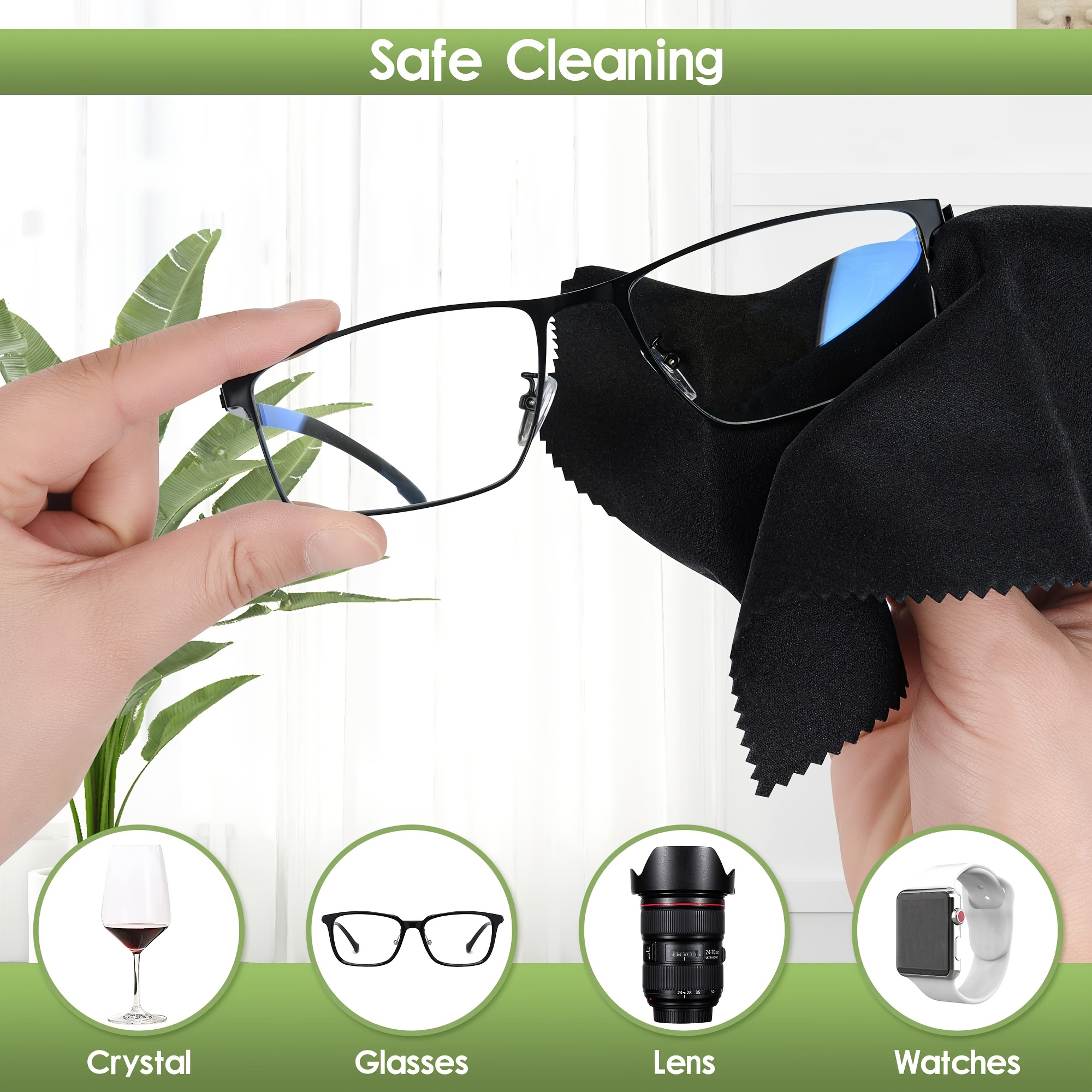 Glasses Cleaning Cloth 100 Pcs Microfiber Glass Cleaning Cloth Eyeglass  Cleaning Cloths For Electronics Glasses TV Screen