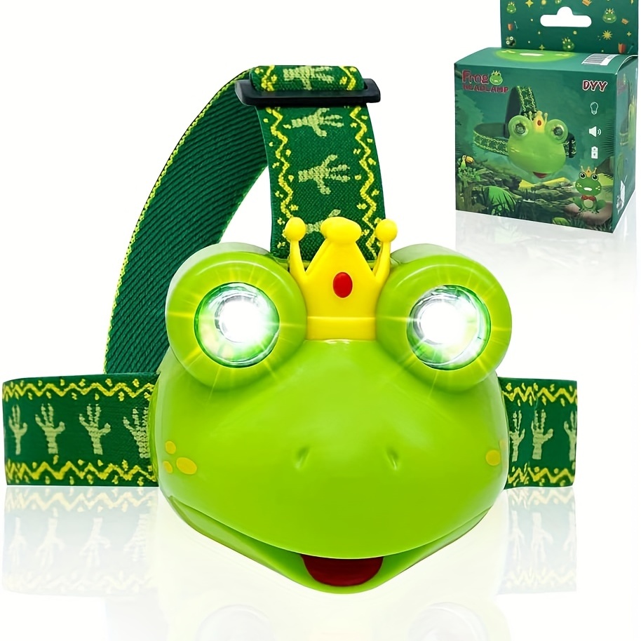 Frog Led Headlamp Frog Toy Headlamp Flashlight Children's - Temu