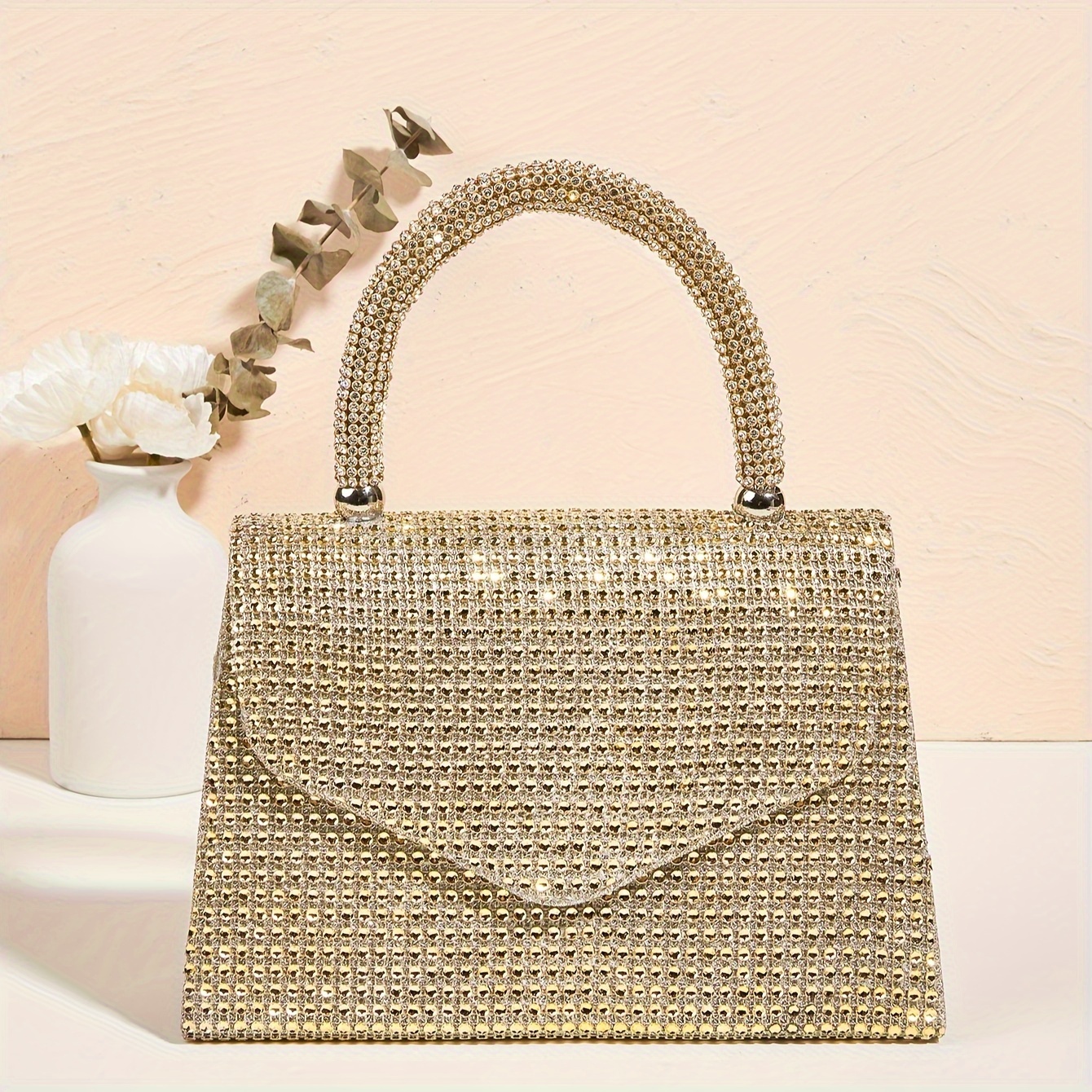 Champagne colored clutch clearance purse