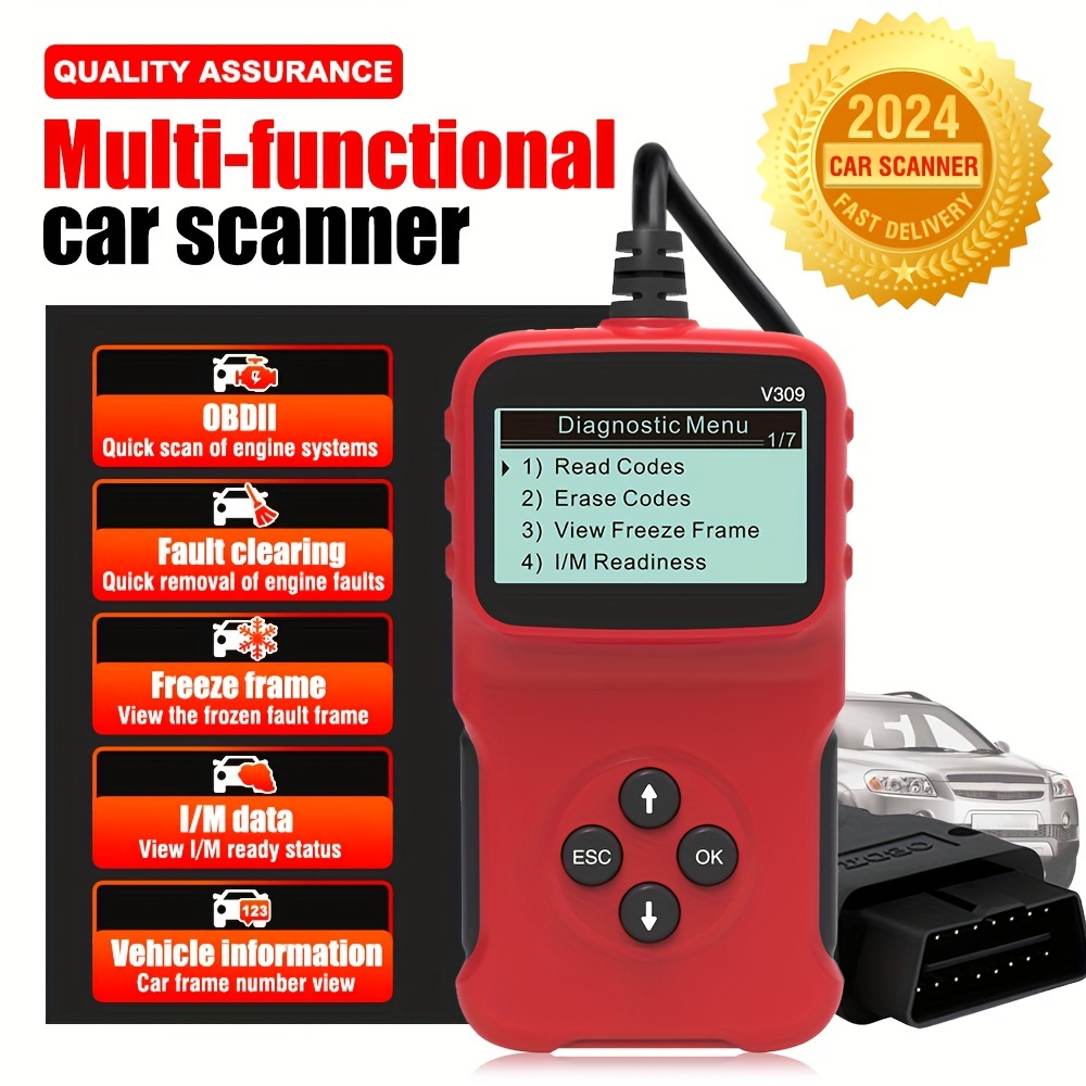 Car Scanner V309 OBD2-OBDII Diagnostic Tool Engine Fault Code