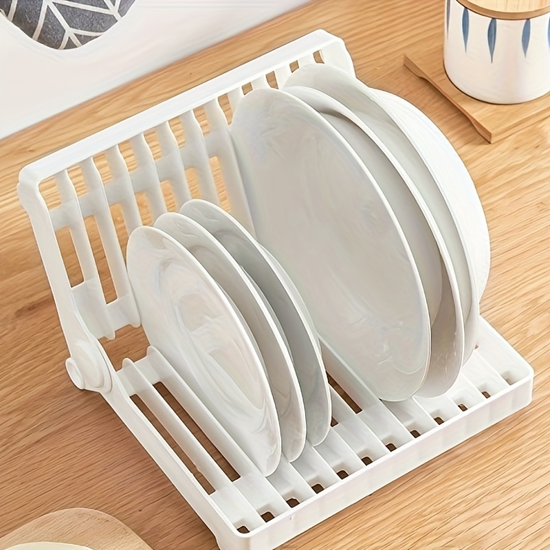 White Magic Over-The-Sink Dish Drying Rack & Cutlery Drainer Holder/Storage  Grey