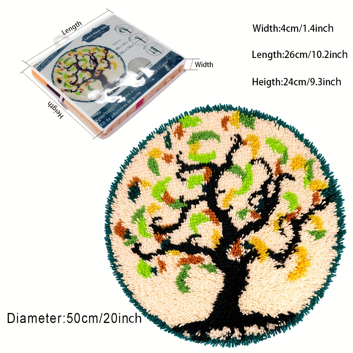 Latch Hook Rug Kits For Adults Rug Making Kits Tree Of Life