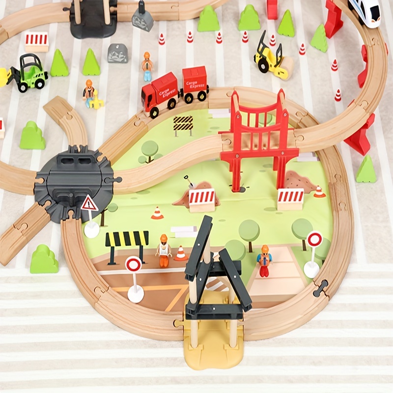 Wooden electric train set new arrivals