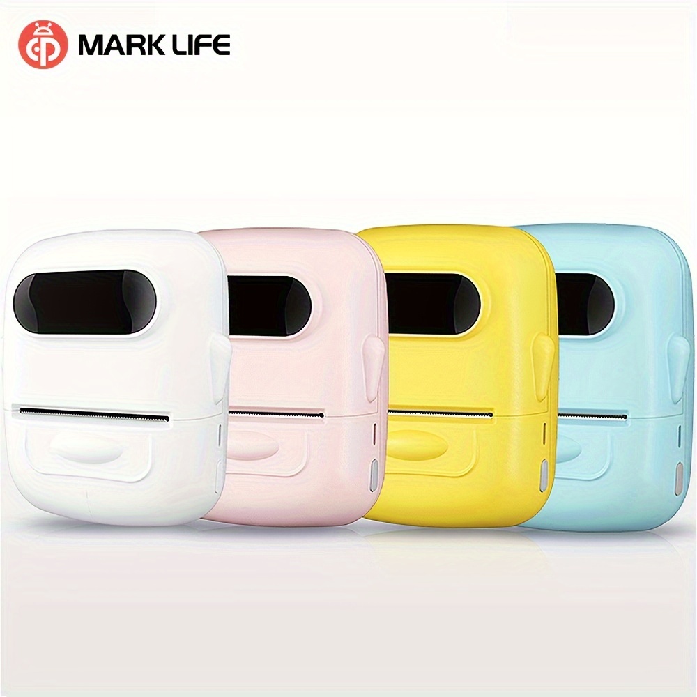 Makrlife P50 Handheld Mini Yellow Thermal Label Printer - Portable Bt  Wireless Barcode, Qrcode, Clothing Tag, Jewelry, Retail, Mailing Label  Maker, Compatible With Android, Ios, Windows & , With 1 Roll Of