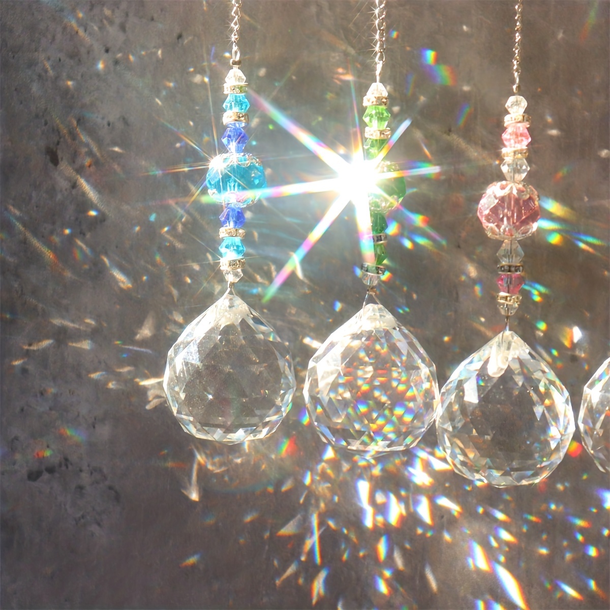 1pc Boule Cristal Attrape lumière Boule Prisme En Cristal - Temu Canada