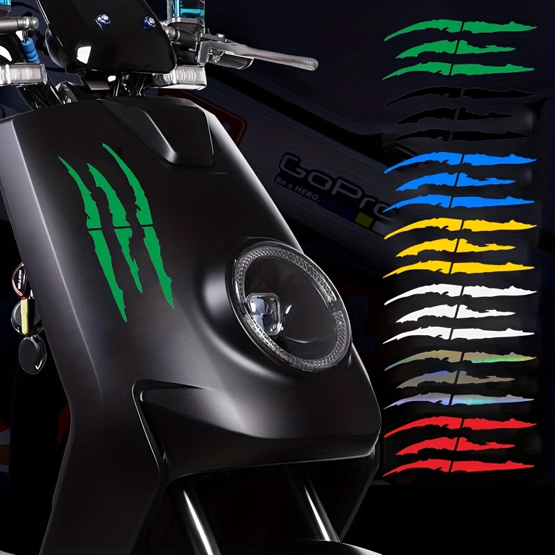 Motorrad Aufkleber Schädel 3D Reflektierende Auto Aufkleber Moto
