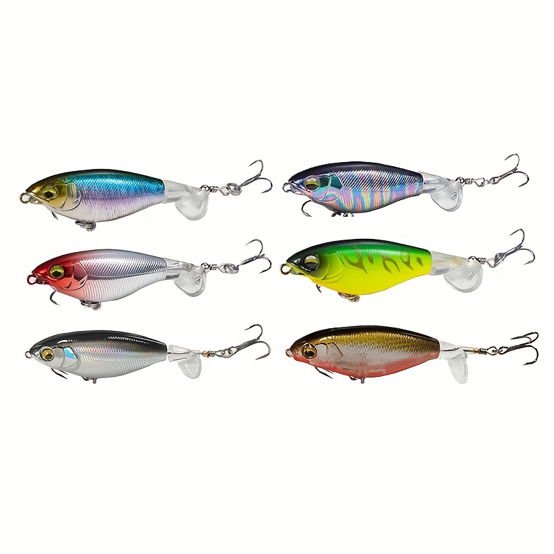 Whopper Popper Lures: Realistic 3d Eyes Rotating Tails - Temu Canada