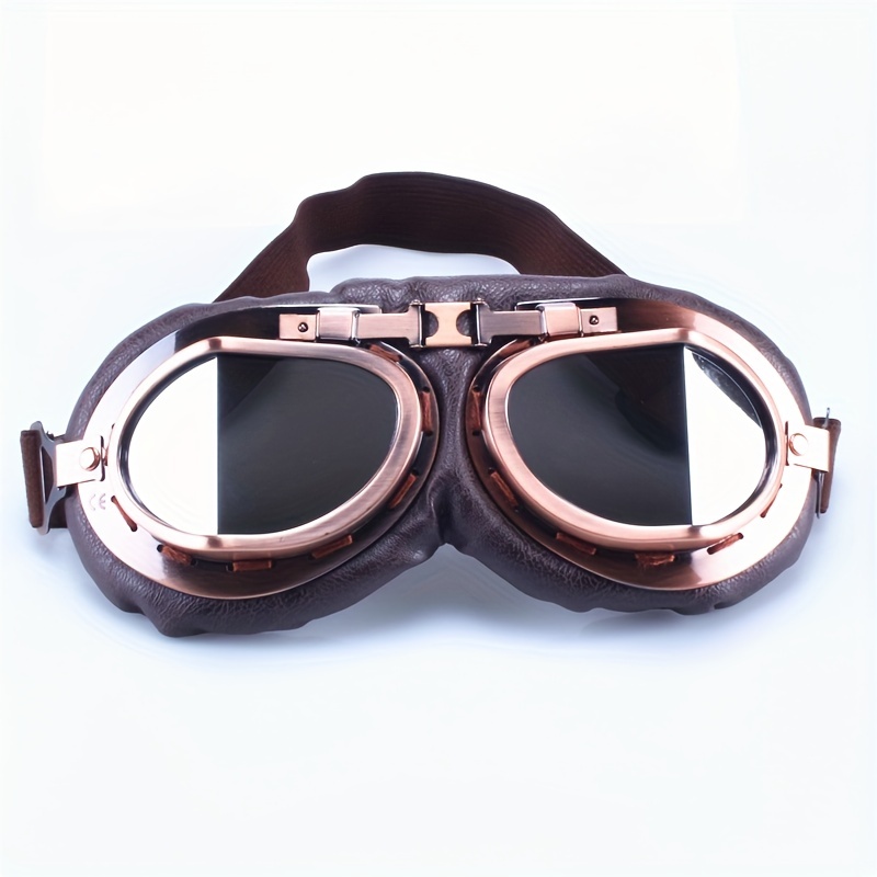 Retro Pilot Goggles: Motorcycle Protection For A Vintage - Temu