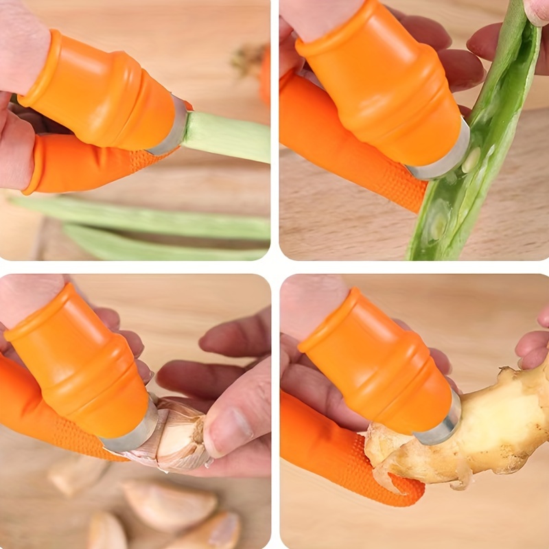 E-TING 12 Pcs Gardening Silicone Thumb Knife Harvesting Tool