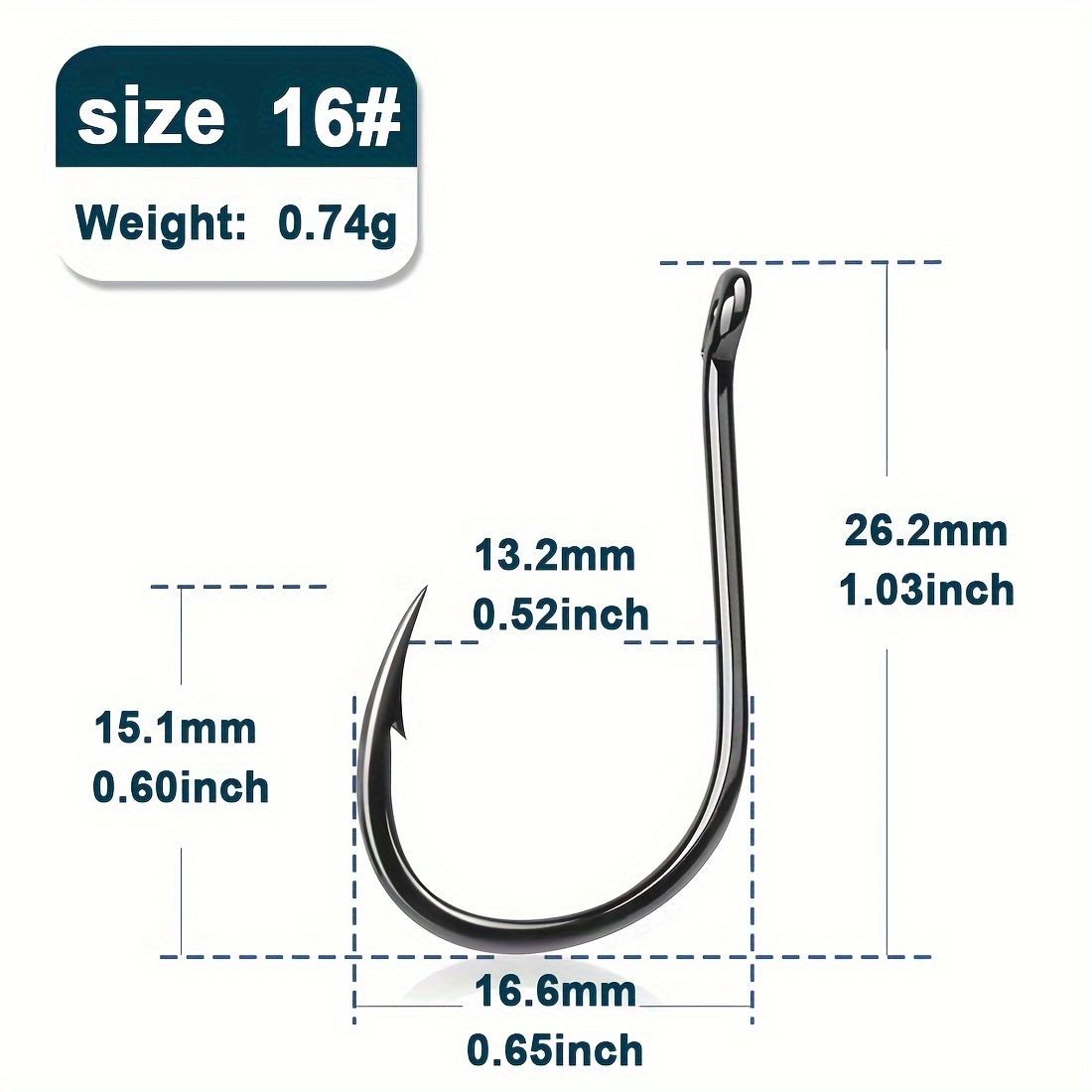 Saltwater Fishing J Hooks Strong Sharp Barbed Hook Ringed - Temu