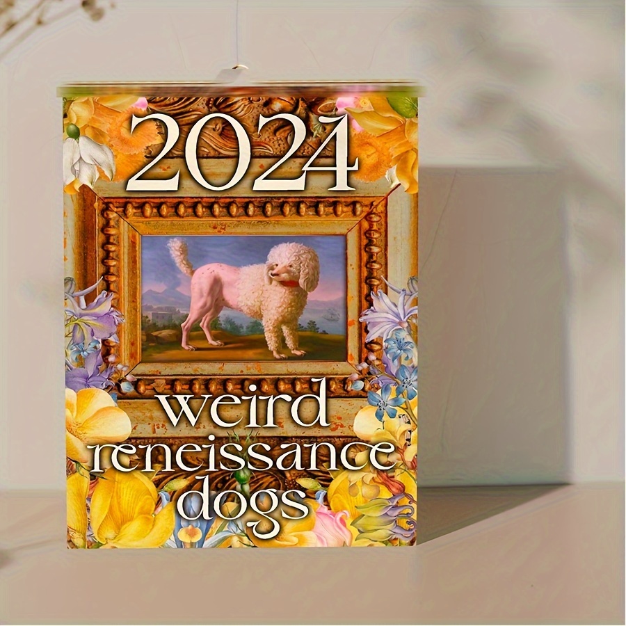 2024 Calendario della parete della cacca del cane Decorazione per la casa