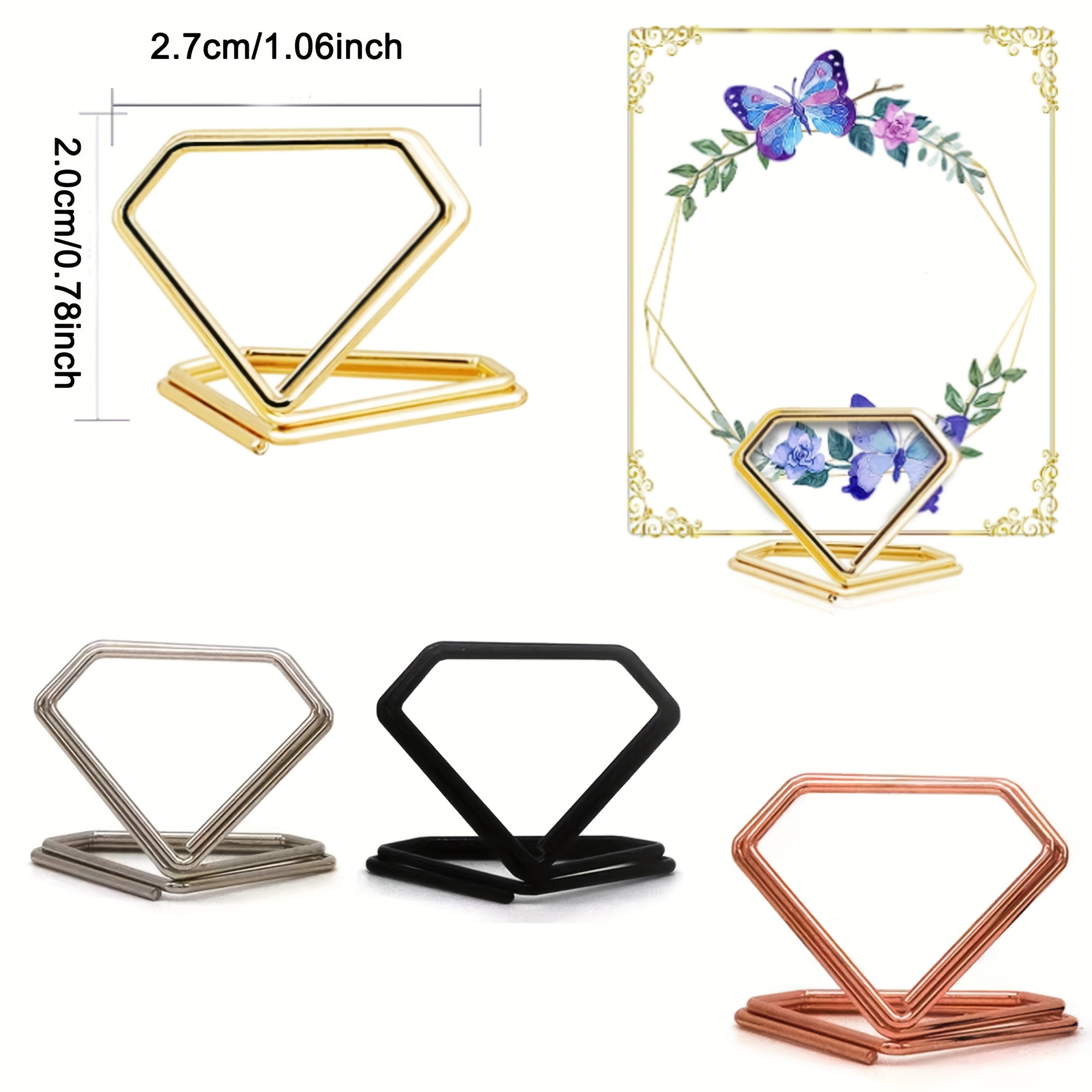 Table Number Holders Card Holder Wire Picture Holder - Temu