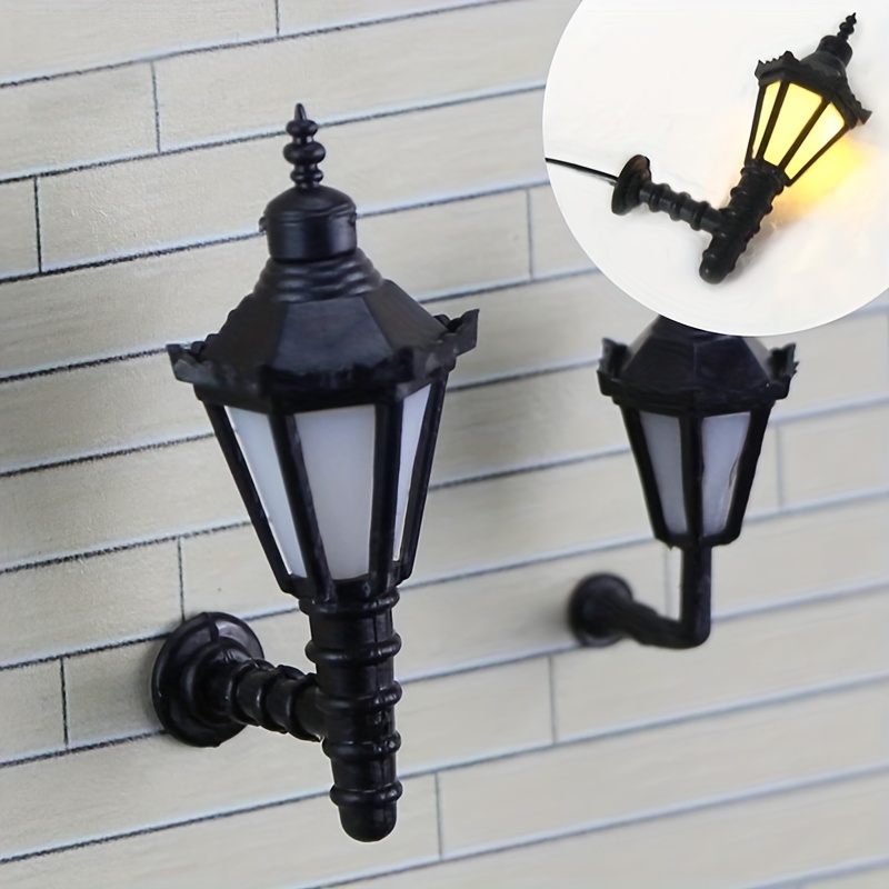 Mini Dollhouse Wall Lamp Model for Scene Modeling & Gift